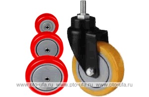 Колесо поворотное с болтом Lema EH3-PU-75-90-7